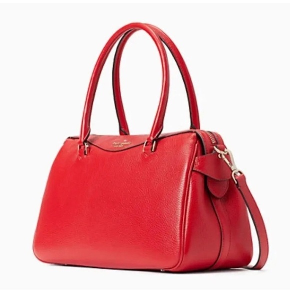 NEW with TAGS Kate Spade candied cherry red Mimi Satchel Crossbody NWT purse bag - Picture 2 of 9